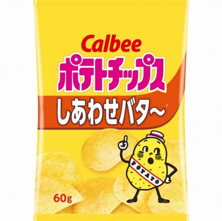 CALBEE POTATO CHIPS SHIAWASE HONEY & BUTTER 60G