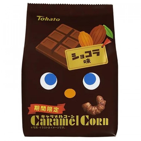 TOHATO CORN SNACKS - CARAMEL CORN CHOCOLATE 65g