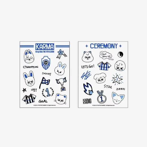 Receive 1 random pre-order photocard for every 555 NOK spent on 'KARMA POP-UP MD.'
